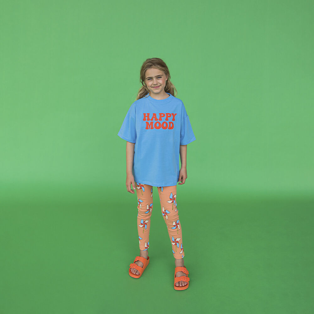 CARLIJNQ T-shirt BASIC - OVERSIZED T-SHIRT WITH PRINT en bleu