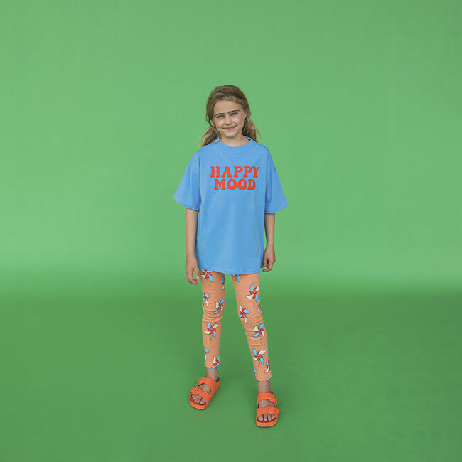 CARLIJNQ T-shirt BASIC - OVERSIZED T-SHIRT WITH PRINT en bleu - large