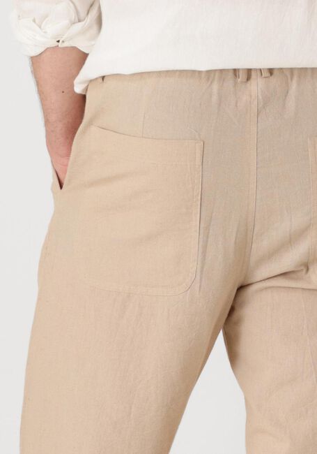 Beige ANERKJENDT Chino AKJAN COT/LINEN ELA PANTS - large
