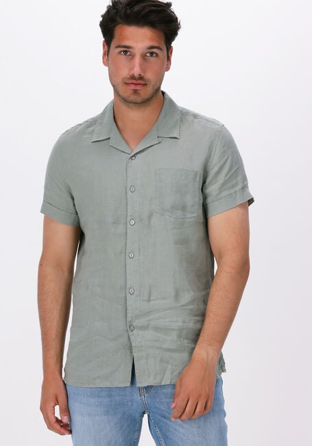 DSTREZZED Chemise décontracté RESORT SHIRT S/S LINEN en vert - large