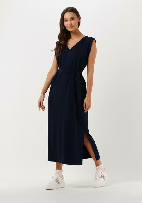 Donkerblauwe KNIT-TED Midi jurk MAAN - large