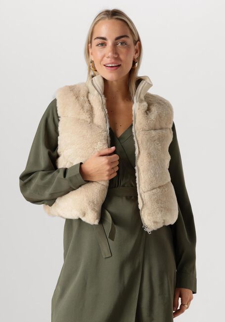 ANOTHER LABEL Veste sans manches ELLIS en beige - large