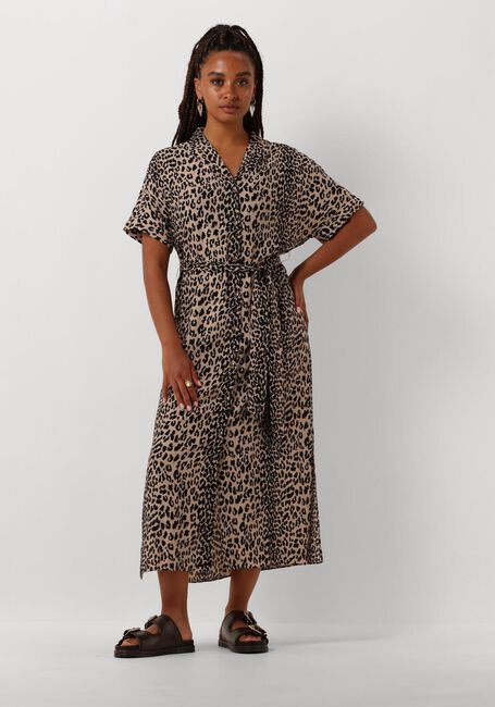 CATWALK JUNKIE Robe midi RESORT COLLAR SHIRT DRESS en marron - large