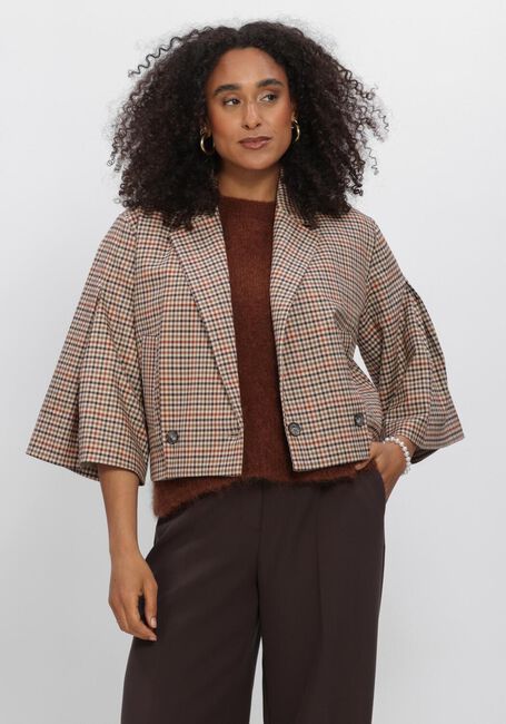 SUMMUM Jack BLAZER CHECK GOJI BERRY en marron - large