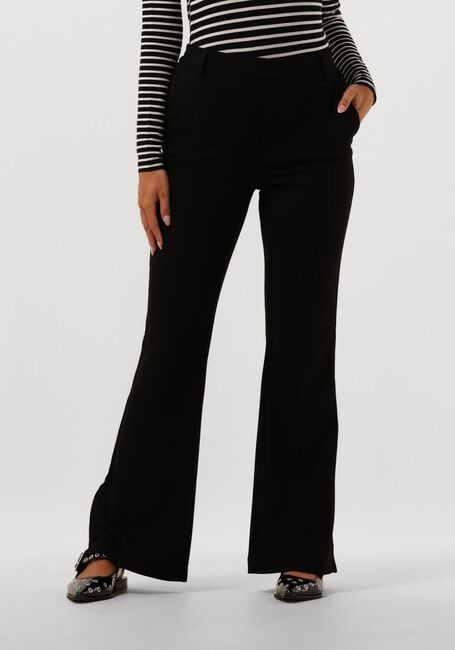 OBJECT Pantalon évasé OBJLISA MW FLARED PANTS en noir - large