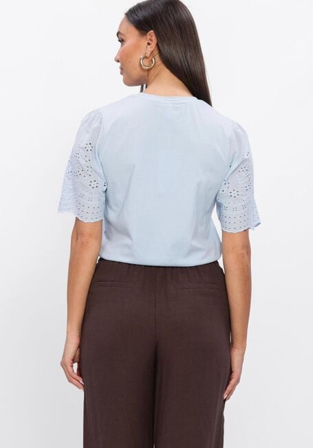 Y.A.S. T-shirt YASLEX SS TOP W. EMB SLEEVES en bleu - large