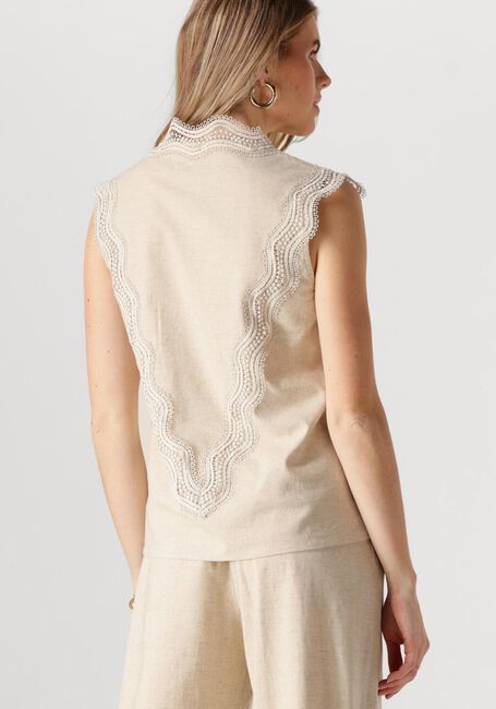 NUKUS Haut MAYA TOP EMBROIDERY Sable - large