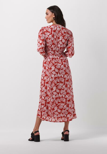 SCOTCH & SODA Robe midi MIDI WRAP DRESS WITH KNOT DETAIL en marron - large
