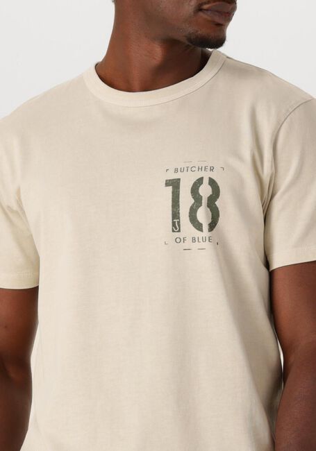 BUTCHER OF BLUE T-shirt ARMY 18 STENCIL TEE en beige - large