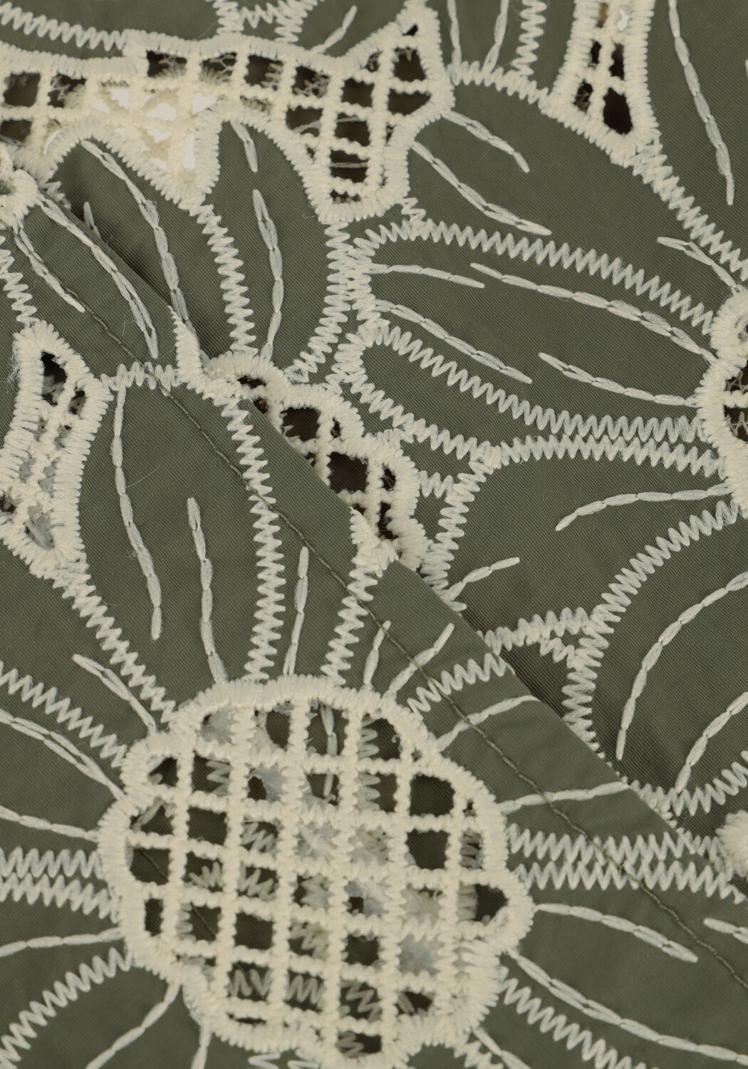 Olijf LIKE FLO Gilet COLETTE FLOWER GILET - large