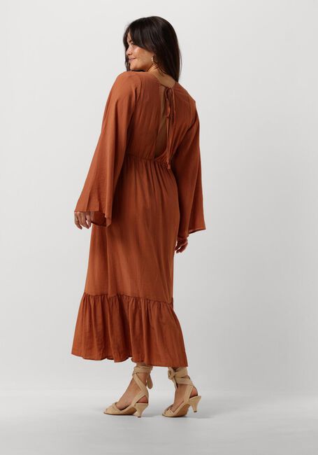 YDENCE Robe midi DRESS DANIQUE en marron - large