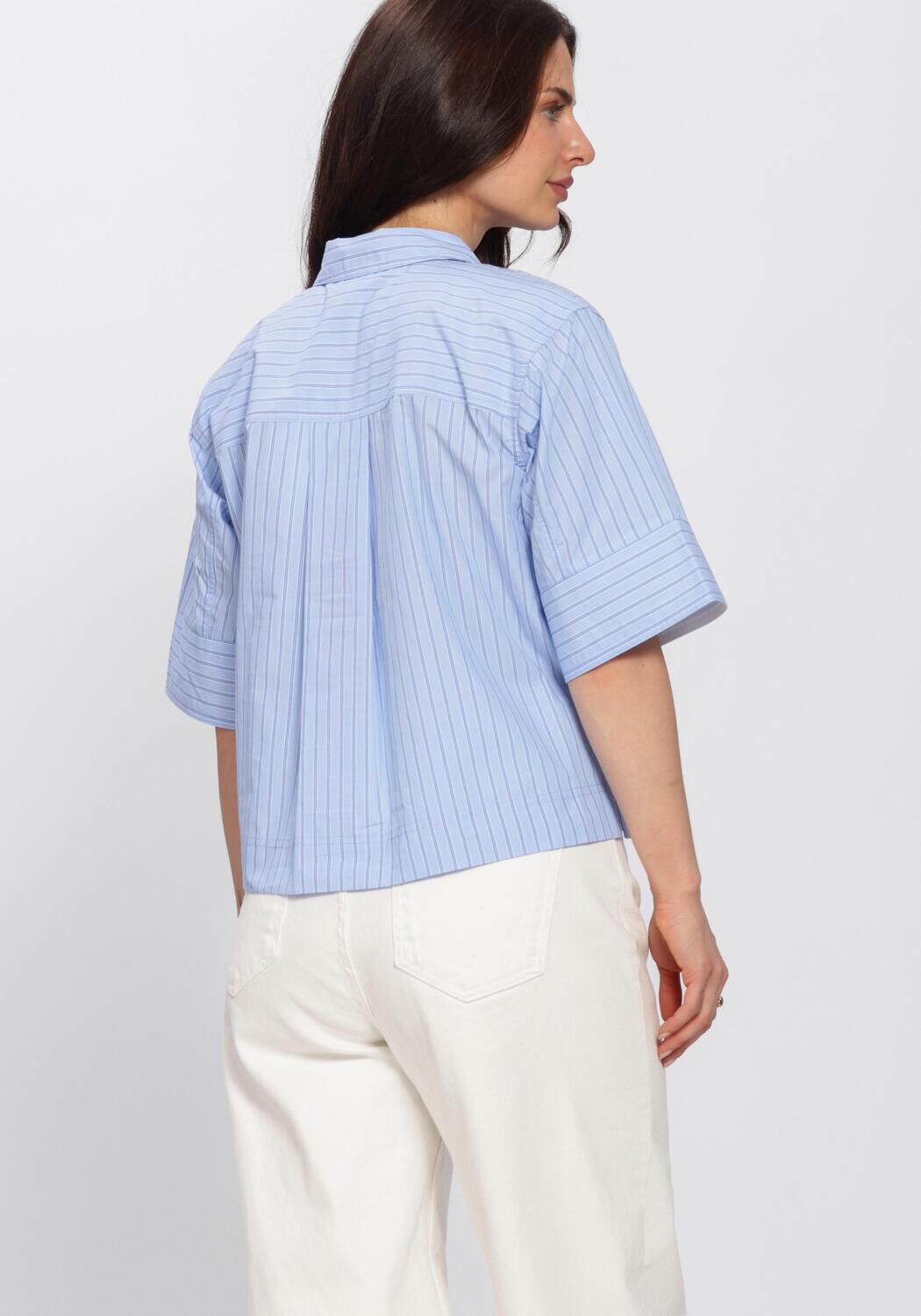 ROUGE EDIT ROUPAIGE 2/4 SHIRT / PF Blouses en bleu - large