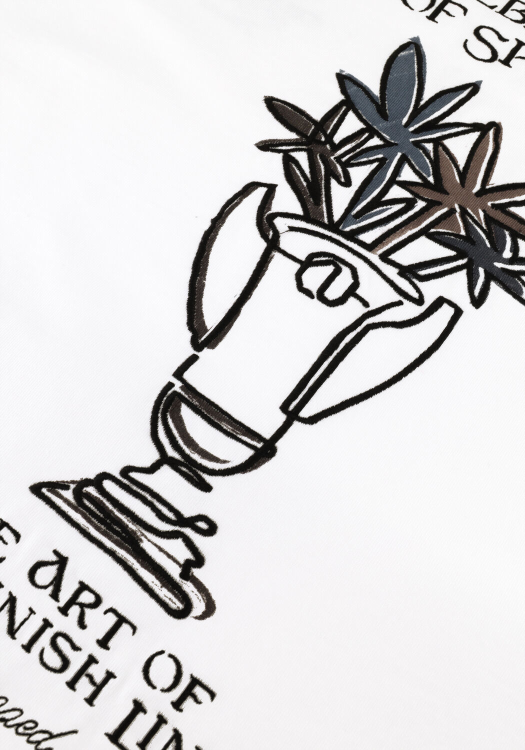 DSTREZZED T-shirt COLLIN ARTWORK TEE en blanc - large