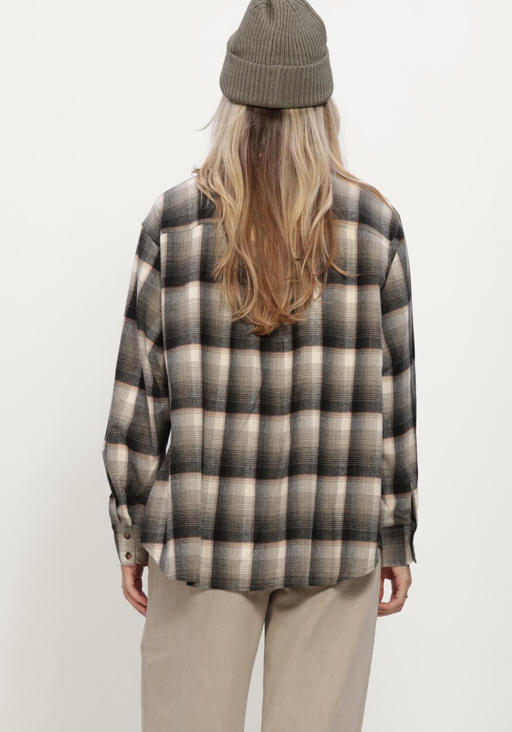 NEO NOIR DALMA FLANNEL CHECK SHIRT Blouses en vert - large