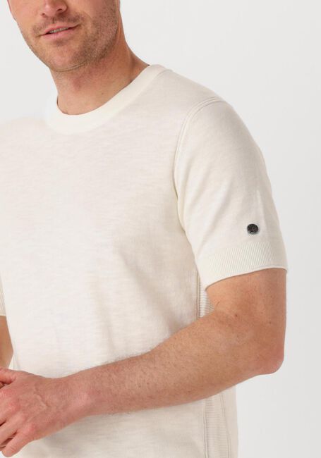 CAST IRON T-shirt COTTON BLEND SLUB Écru - large