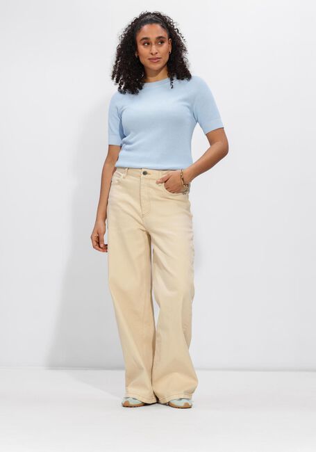 SELECTED WOMEN Pull SLFELINNA SS KNIT TOP Bleu clair - large