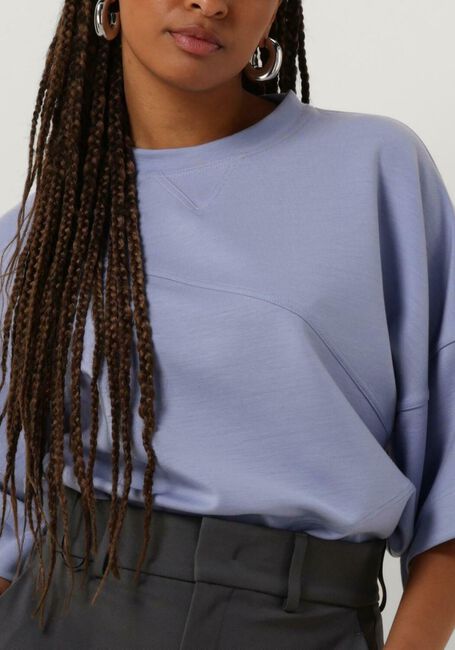 Paarse VANILIA T-shirt OVERSIZED T-SHIRT - large