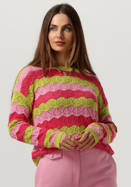 YDENCE Pull KNITTED SWEATER NINA en rose - large