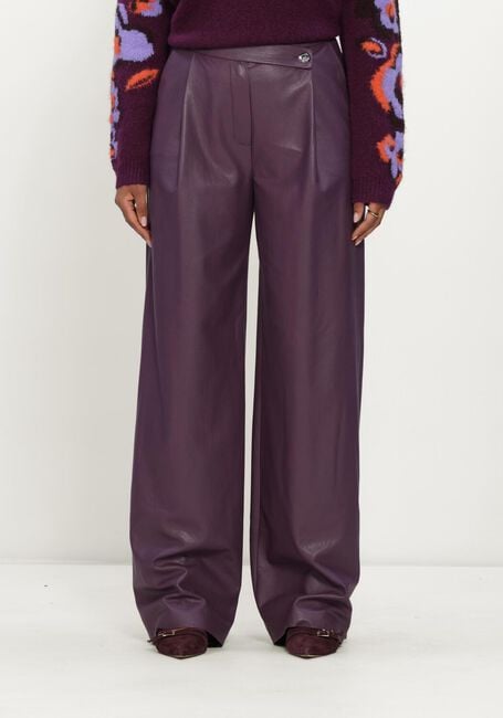 Paarse CAROLINE BISS Wijde broek 4573 - large