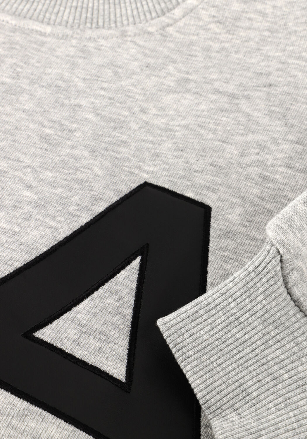 ALIX THE LABEL Chandail LADIES KNITTED LEATHER A SWEATER en gris - large