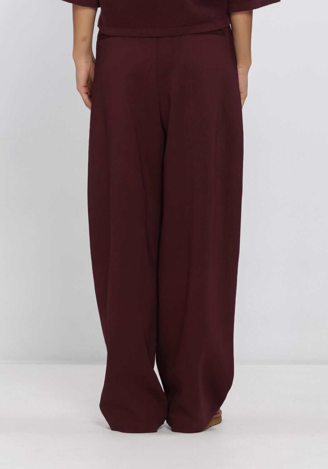 Bordeaux PENN & INK Wijde broek W26N1760 - large