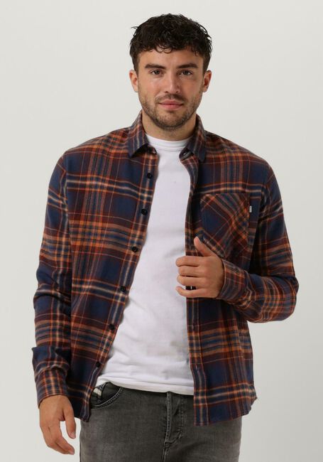 CAST IRON Chemise décontracté LONG SLEEVE SHIRT BRUSHED TWILL CHECK REGULAR FIT en bleu - large