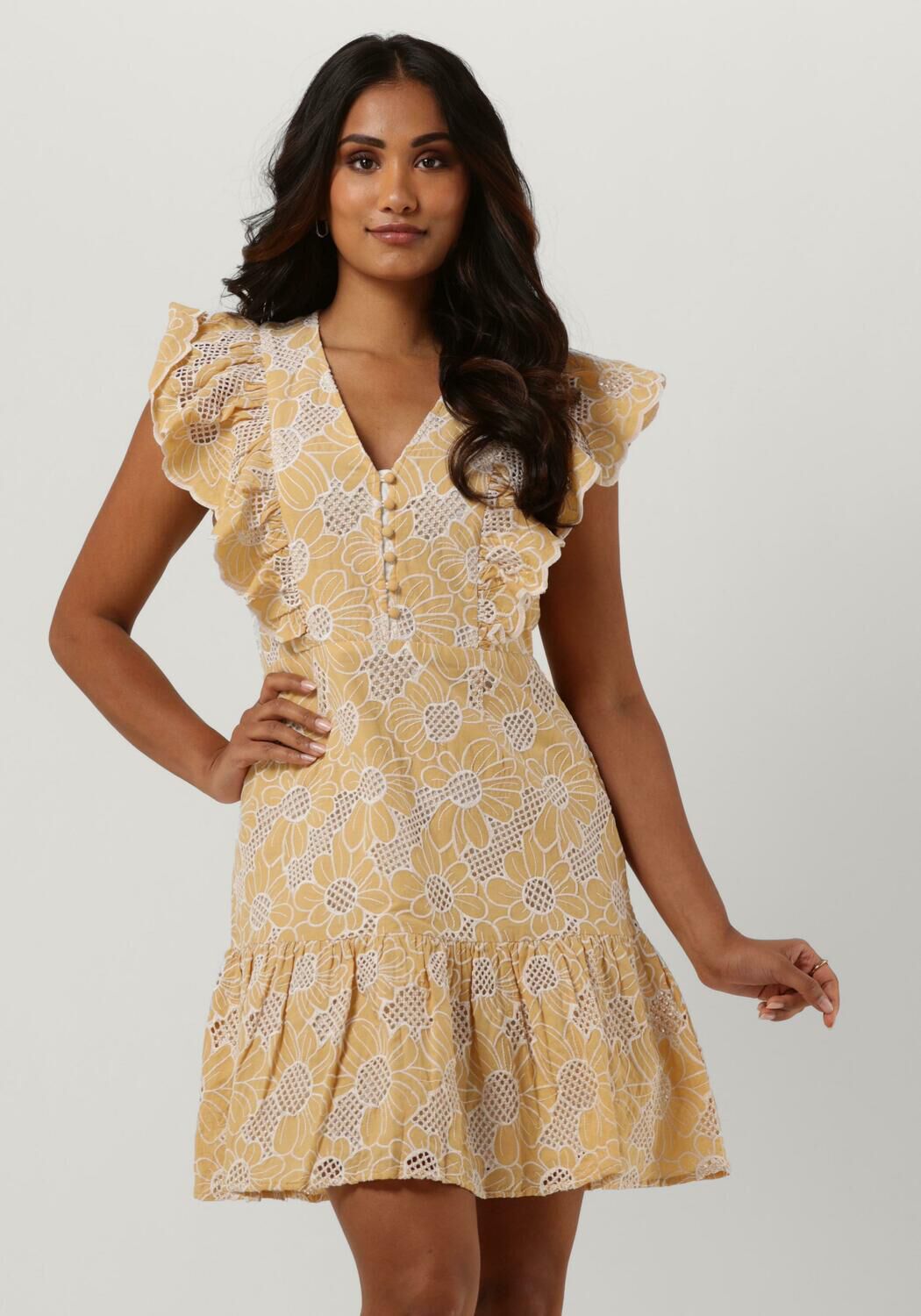 Gele jurk dames shop