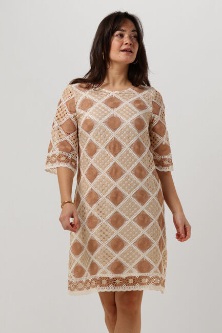 Beige ANA ALCAZAR Mini jurk 049510-3322 - large