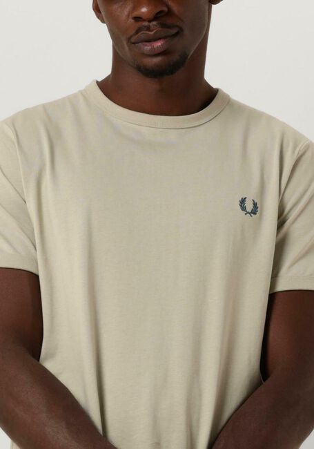 Groene FRED PERRY T-shirt RINGER T-SHIRT - large