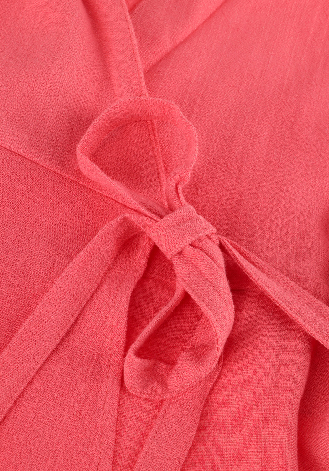 OBJECT Mini robe OBJSANNE RE S/S SHORT WRAP DRESS en rose - large