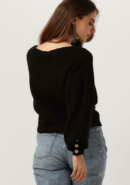 Zwarte GUESS Trui LS BUTTON CUFF ISADORA SWTR - large