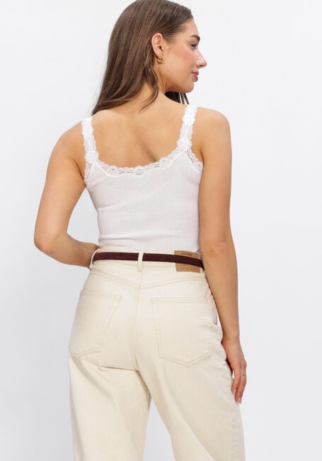 Witte ROSEMUNDE Top BABETTE DEEP BACK SILK TOP - large