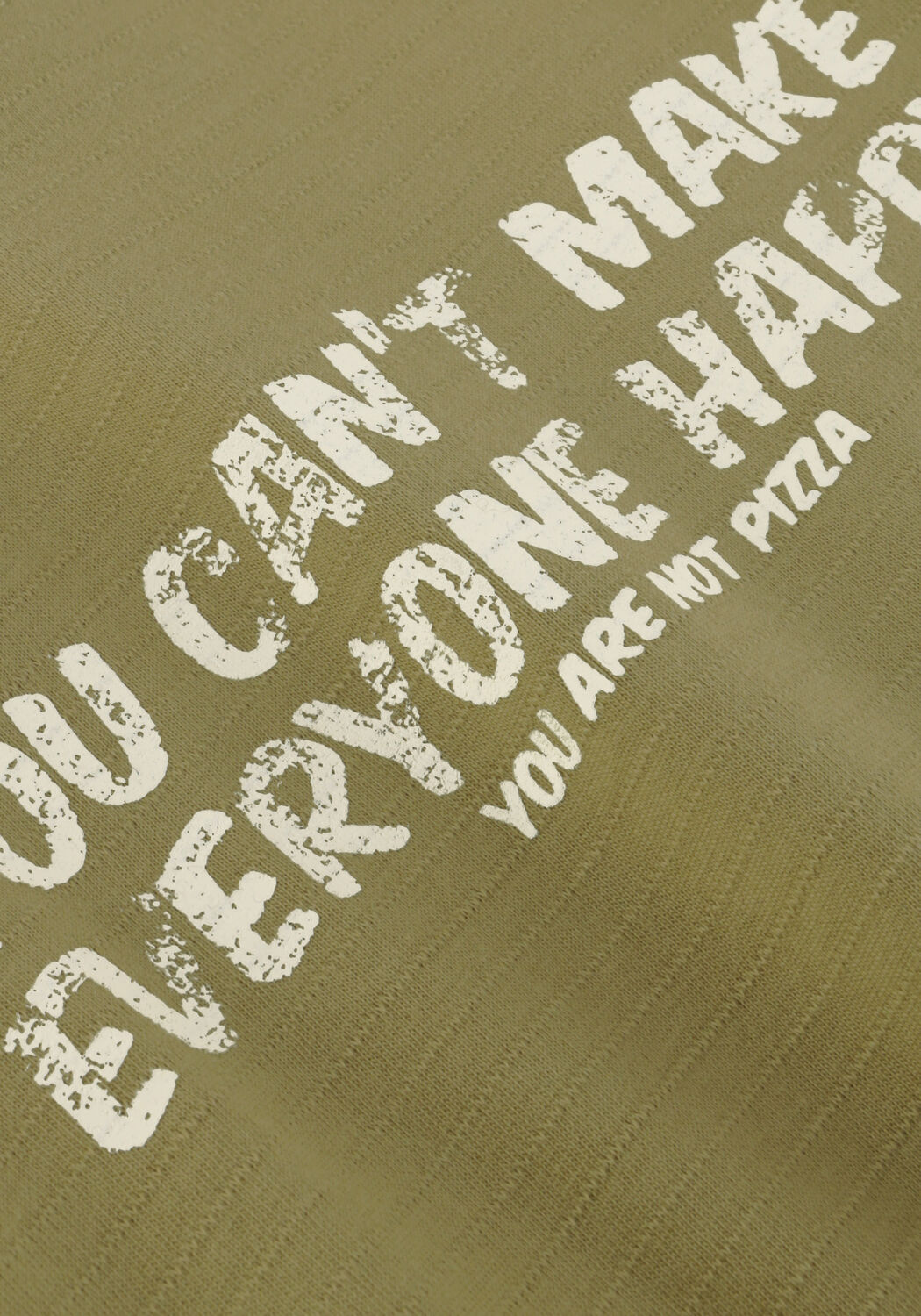 DAILY7 T-shirt T-SHIRT TEXT PRINT Olive - large