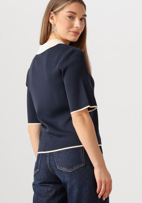 Y.A.S. Haut YASMILLE SS KNIT PULLOVER Bleu foncé - large