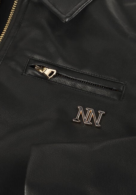 Zwarte NIK & NIK Leren jas STUD JACKET - large