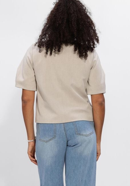 Beige OBJECT Trui OBJLISA S/S RE TOP - large