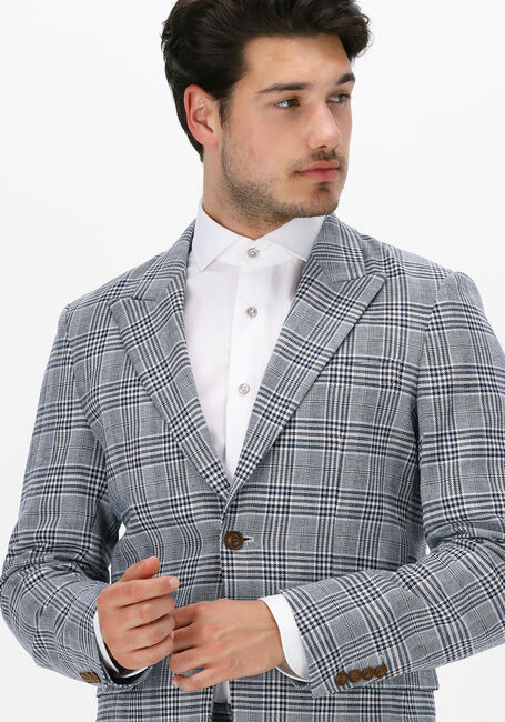 Donkerblauwe SELECTED HOMME Colbert SLHSLIM-NOAH MULTI CHECK BLZ - large