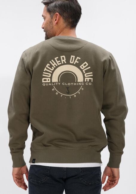 BUTCHER OF BLUE Pull ARMY CIRCLE CREW Olive - large