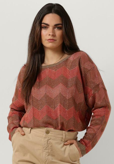 Koraal SUMMUM Trui BOAT NECK SWEATER SHIMMERING LUREX KNIT - large