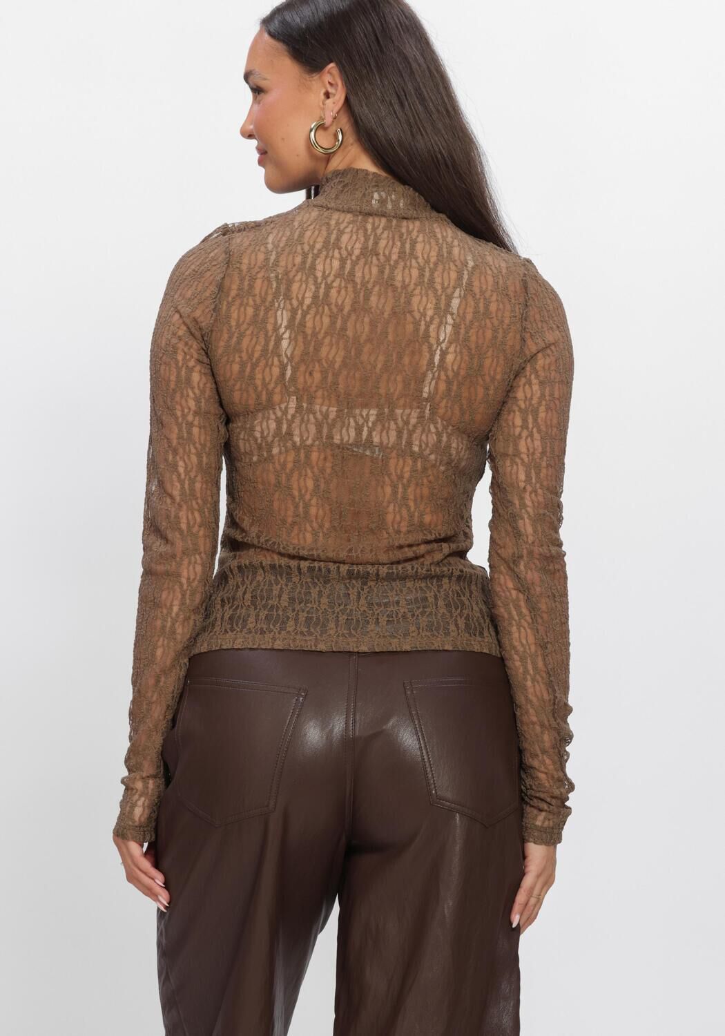 Bruine AAIKO Top AMY PA 136 - large