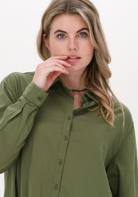 Khaki PENN & INK Midi jurk S22W455LTDT735 - large
