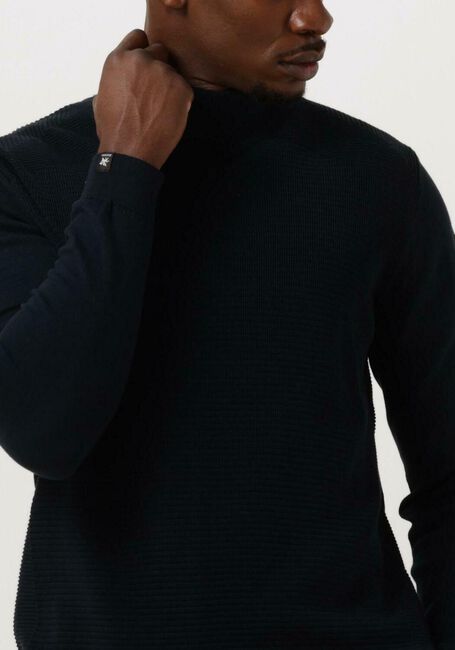 VANGUARD Col roulé ROLL NECK PIMA COTTON Bleu foncé - large