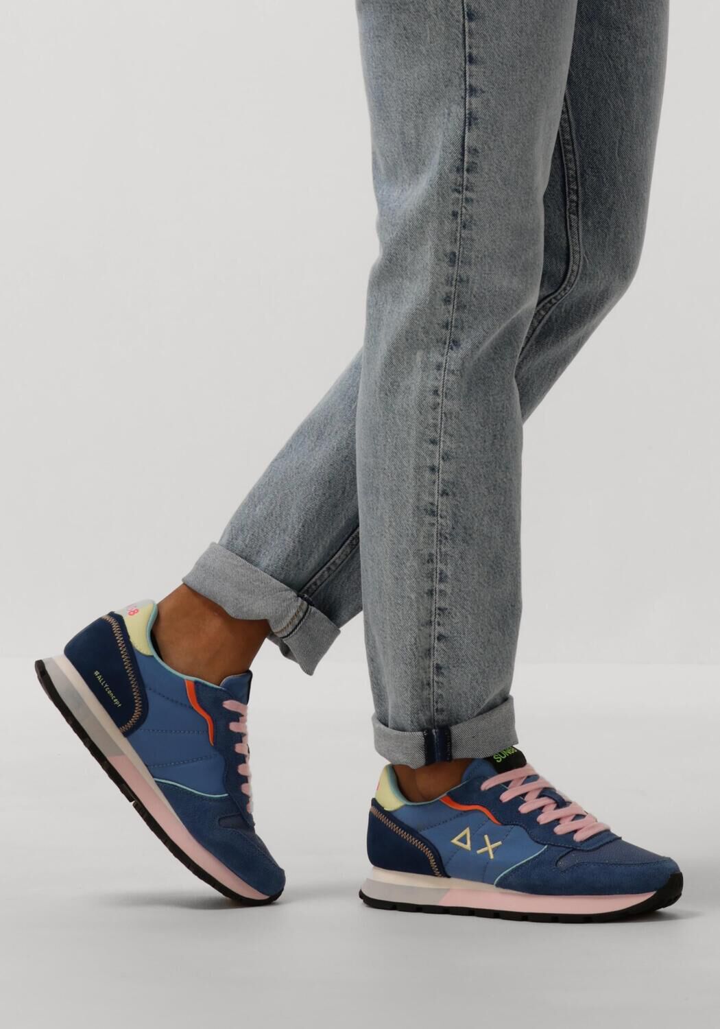 SUN68 Baskets basses ALLY COLOR EXPLOSION en bleu - large