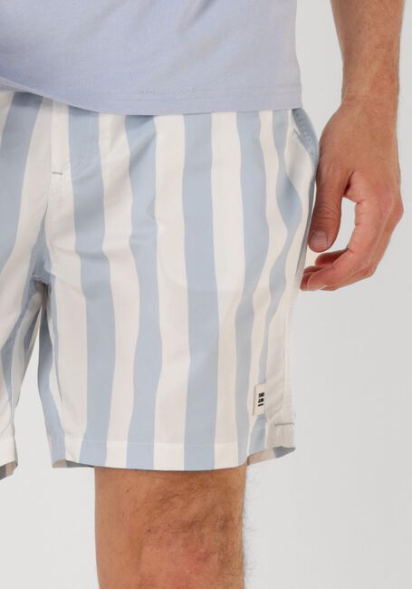 Blauwe SCOTCH & SODA Zwembroeken STRIPED MID-LENGTH SWIMSHORT - large