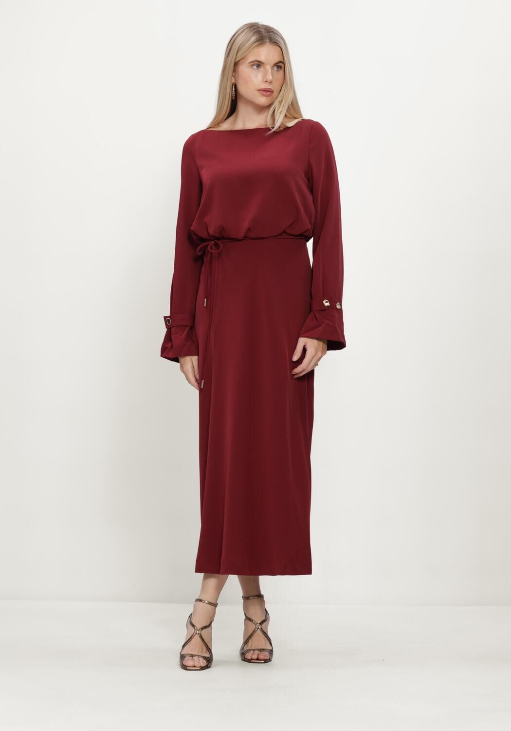 LINA LOCCHI Robe maxi LL-BETH Bordeaux - large