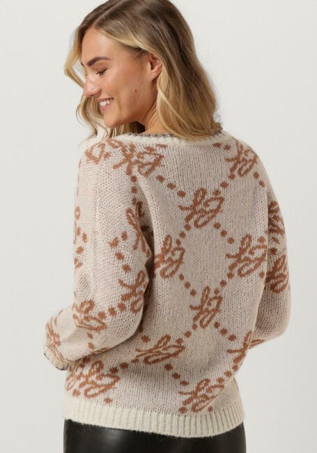 Beige LIU JO Trui MAGLIA CHIUSA M/L BRAND LOVERS - large