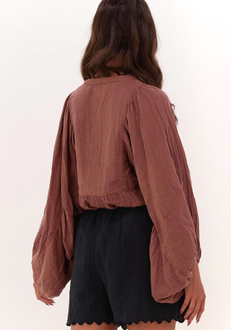 Bruine SISSEL EDELBO  DICTE ORGANIC COTTON TOP - large