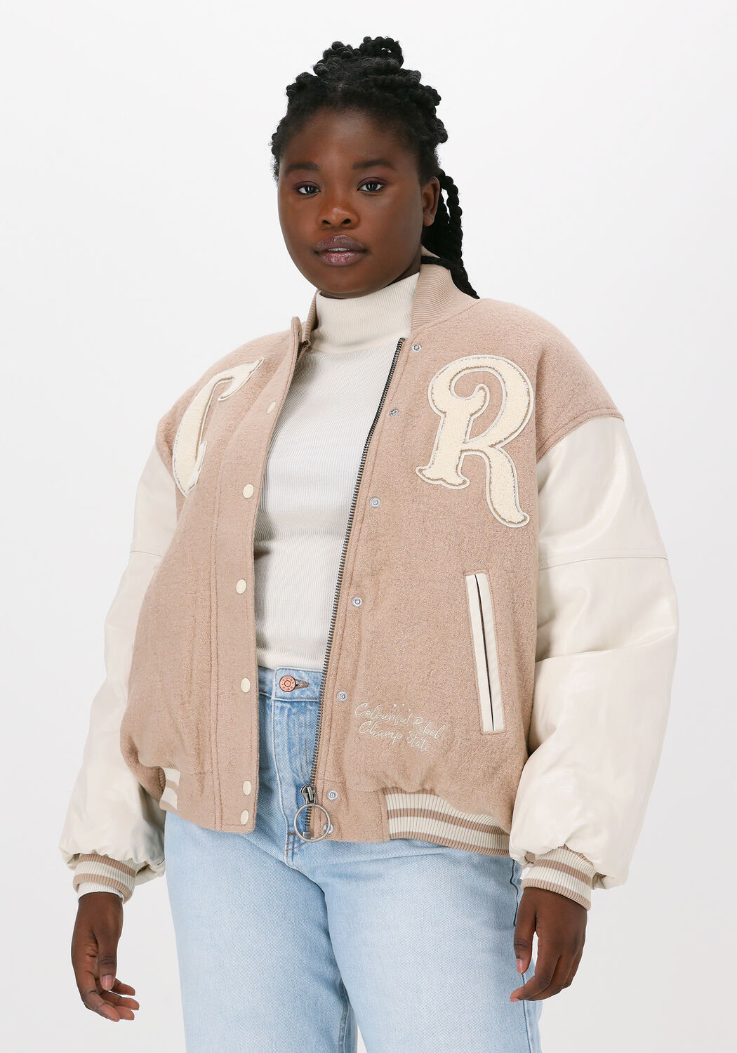 Colourful rebel top baseball jacket