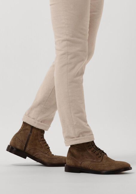 MAZZELTOV Bottines à lacets 4517 en beige - large