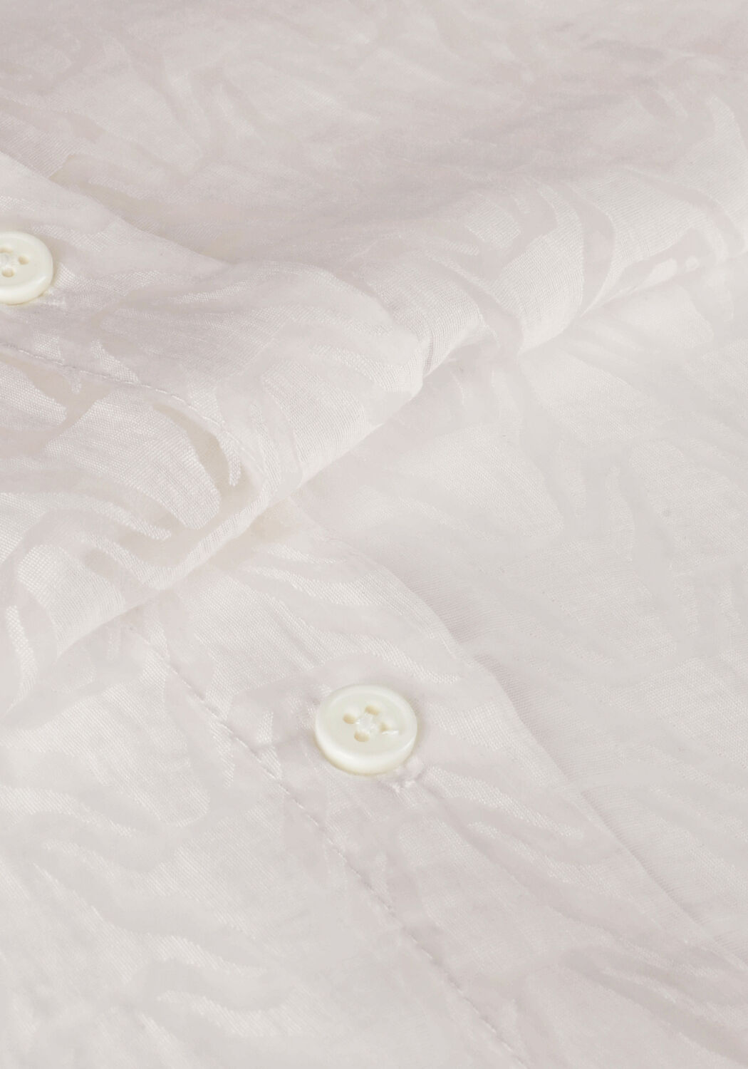 Witte ALIX THE LABEL  LADIES WOVEN BULL BURNOUT BLOUSE - large